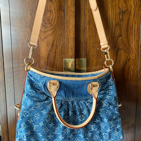 🎈SOLD❤️💎Louis Vuitton Cabby Denim MM Beautiful - Picture 12 of 16